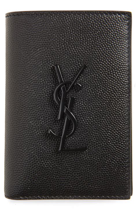 ysl italian made men's leather wallet|saint laurent men's wallet.